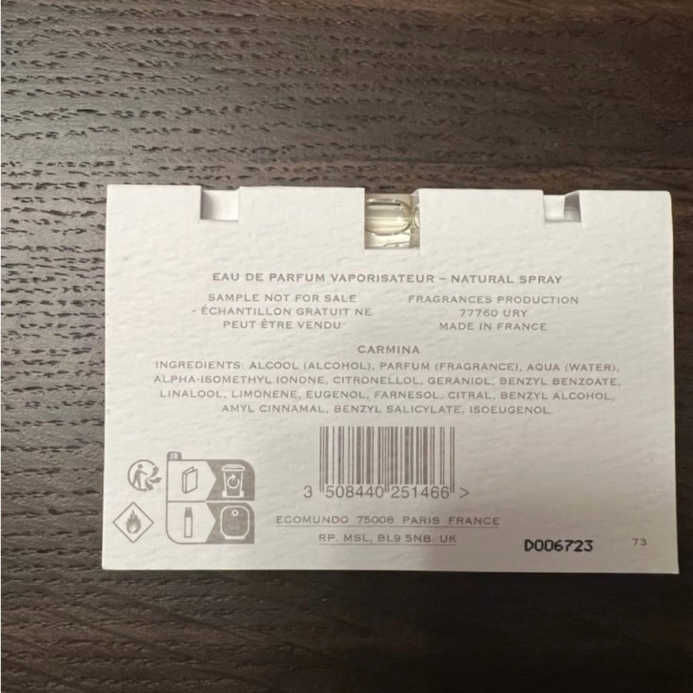 Creed Carmina sample - Picture 2 of 2
